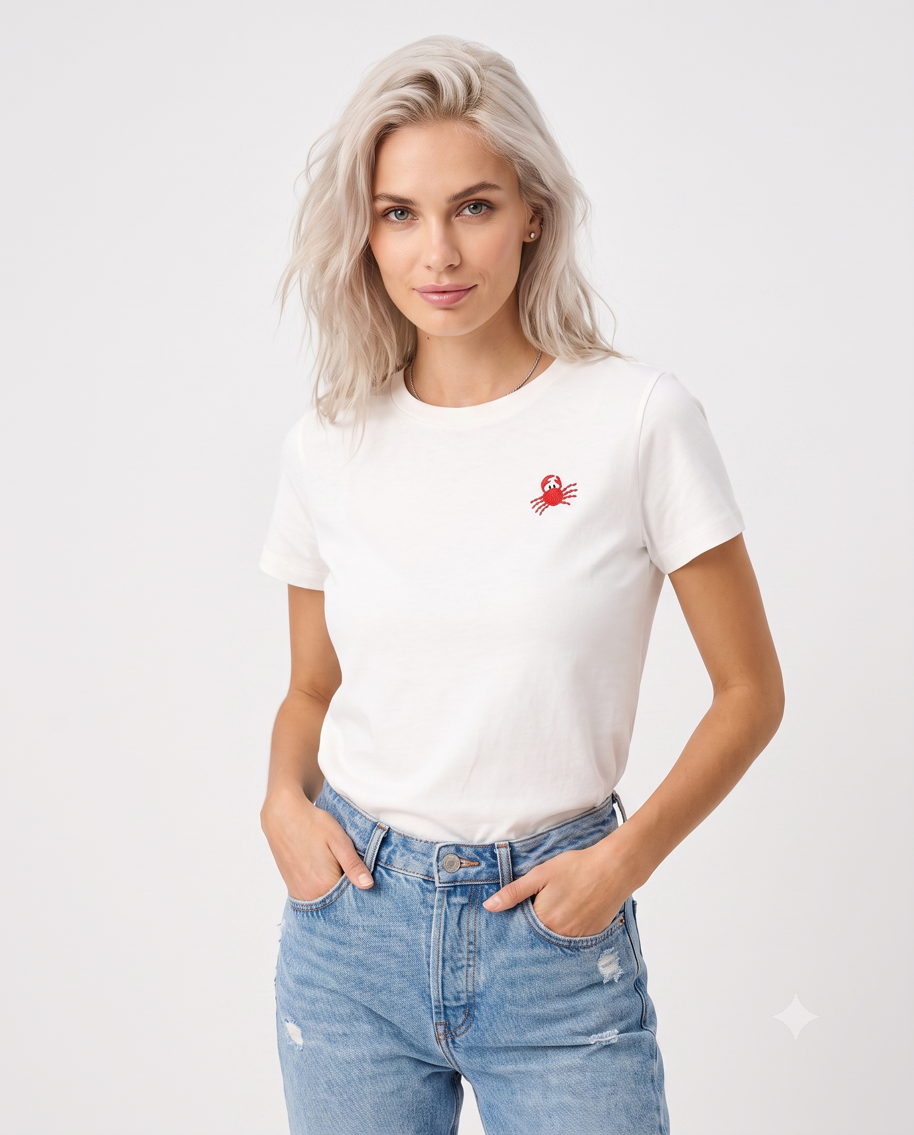 Nakışlı Regular Bisiklet Yaka Standart Kol Kısa %100 Pamuk Örme T-Shirt