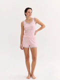 Baby Pink Pijama Takımı Gül Detaylı