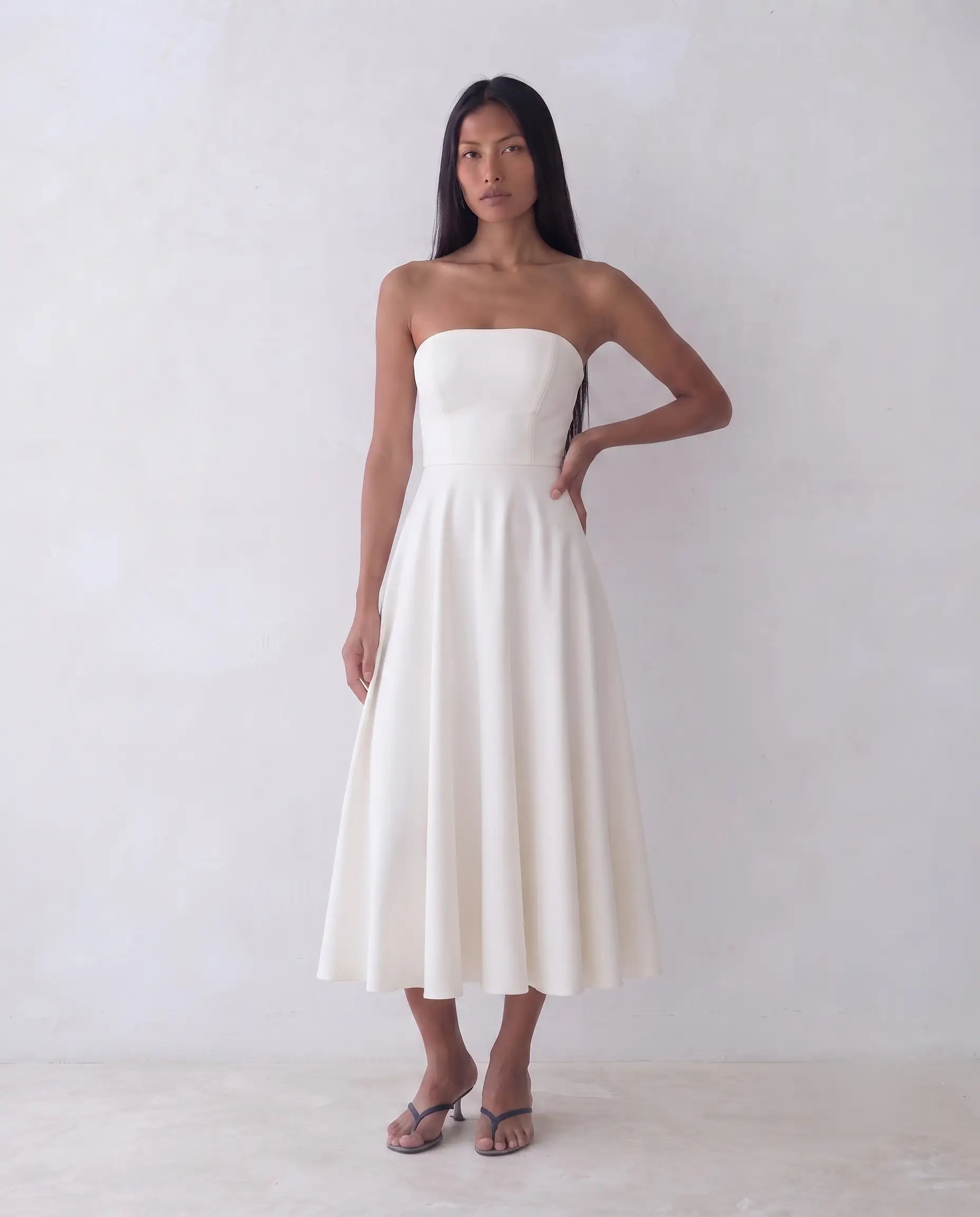 Beyaz Bridal Elbise