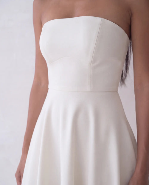 Beyaz Bridal Elbise
