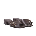 Brown Luxe Tokalı Topuklu