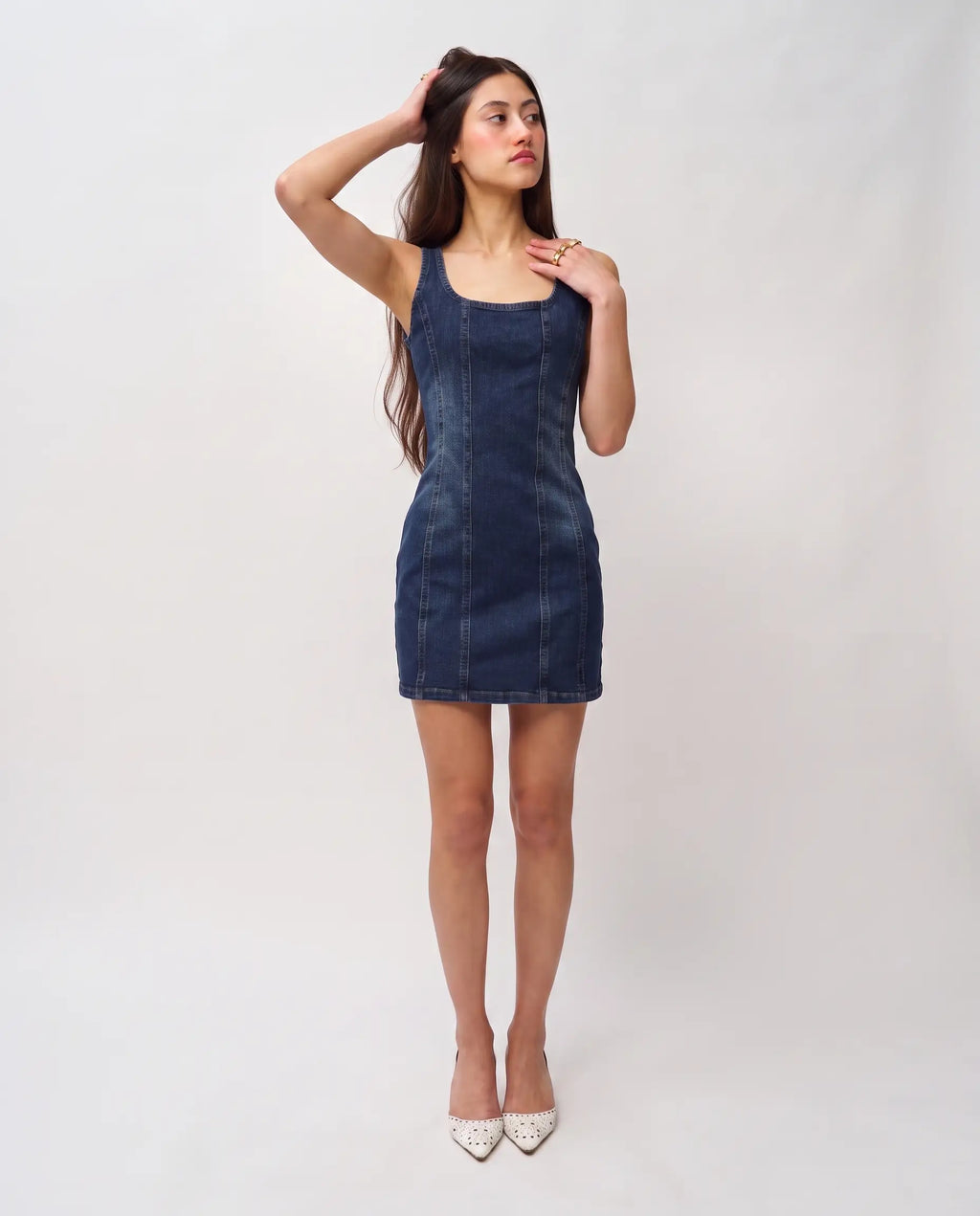 Denim Elbise
