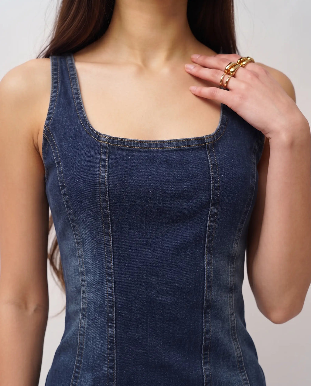 Denim Elbise