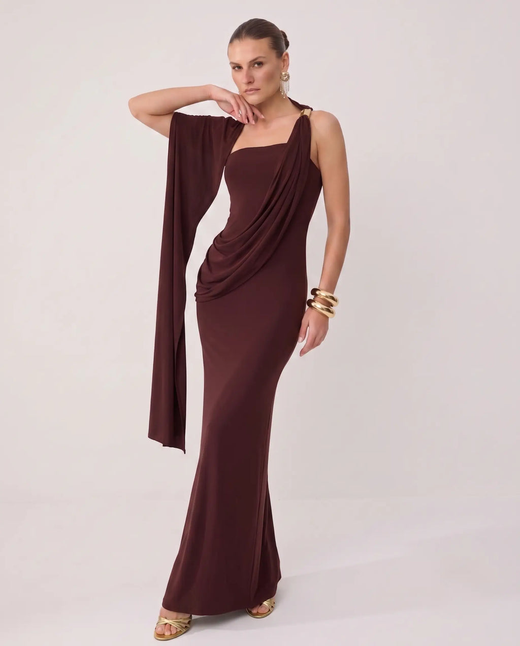 Sandy Maxi Abiye Elbise
