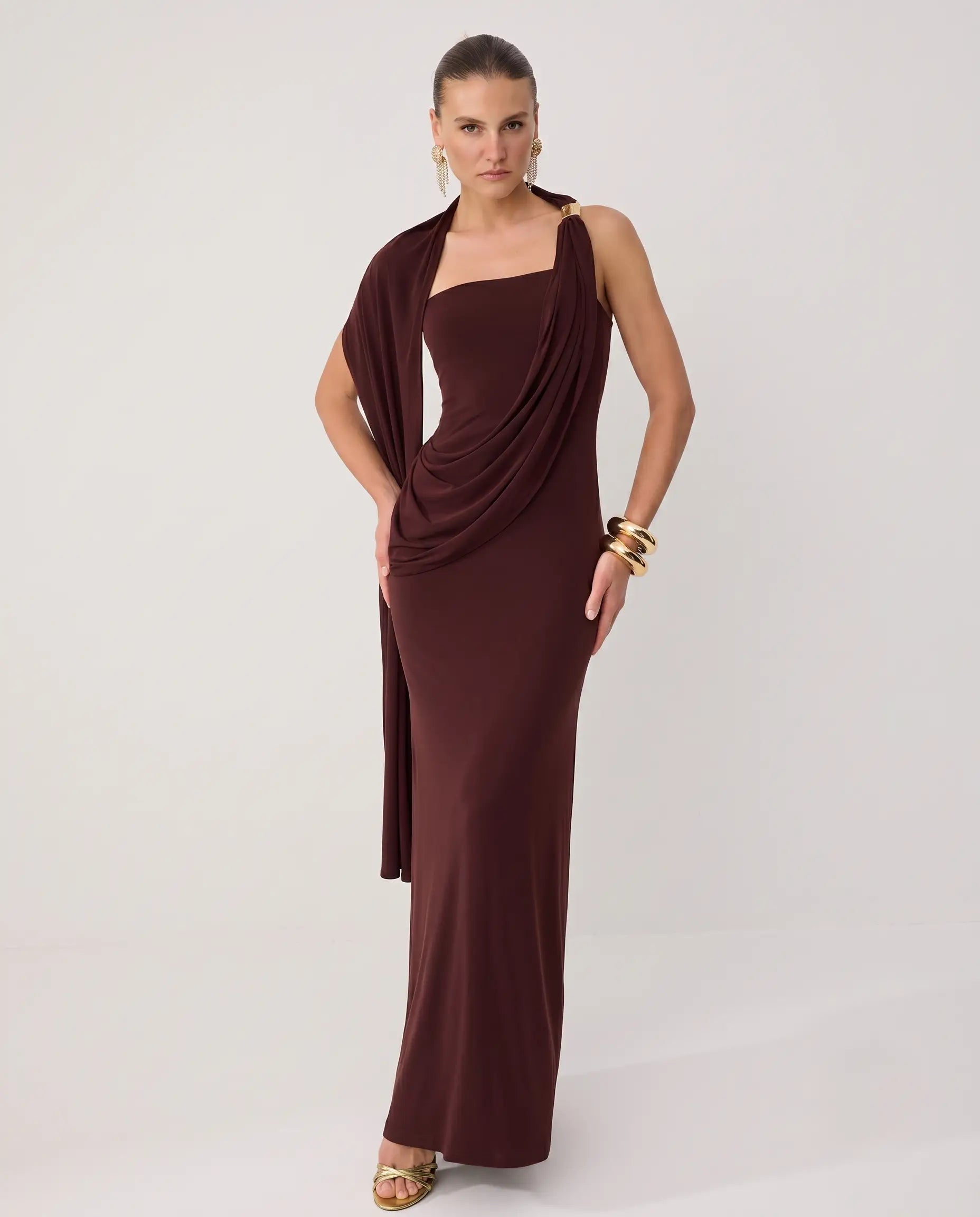 Sandy Maxi Abiye Elbise