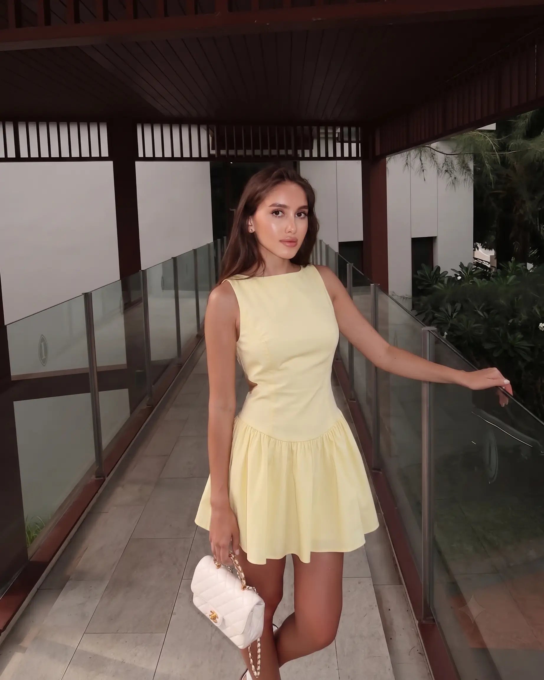 Sarı Kısa/Mini Elbise