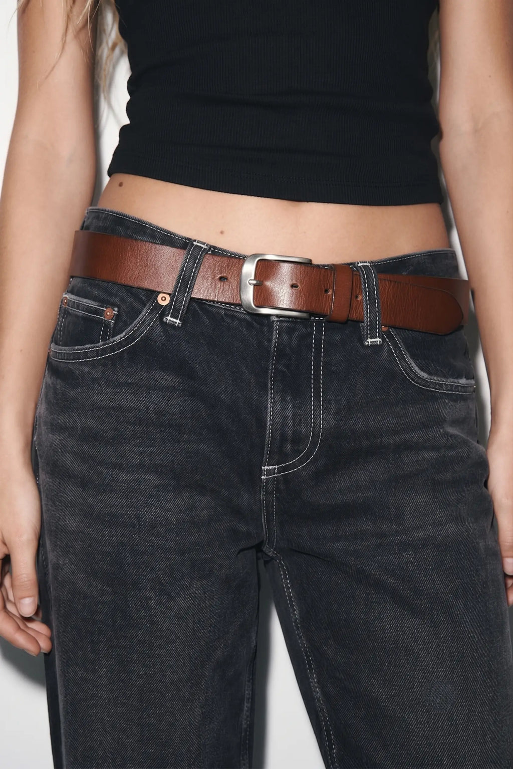 Siyah More Jean