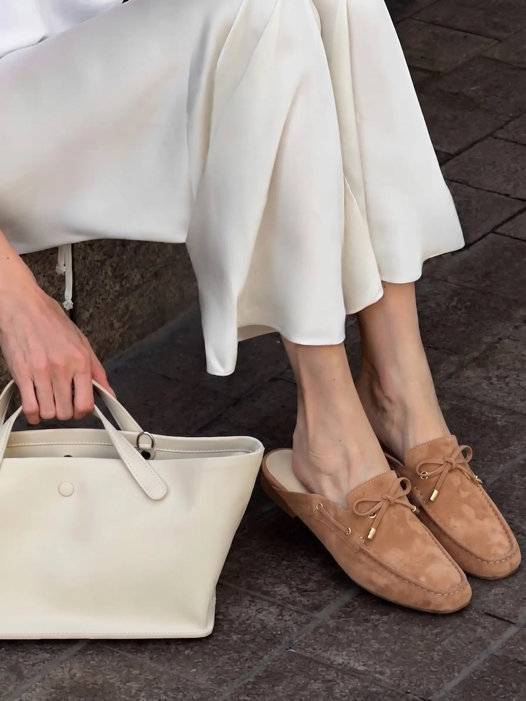 Taba Süet Loafer | Kadın Ayakkabı