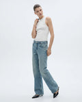 Vintage Yüksek Bel % 100 Pamuk Non-Stretch Jeans